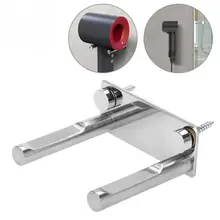 Нержавеющая сталь настенный фен для волос сушилка для волос фен Поддержка для