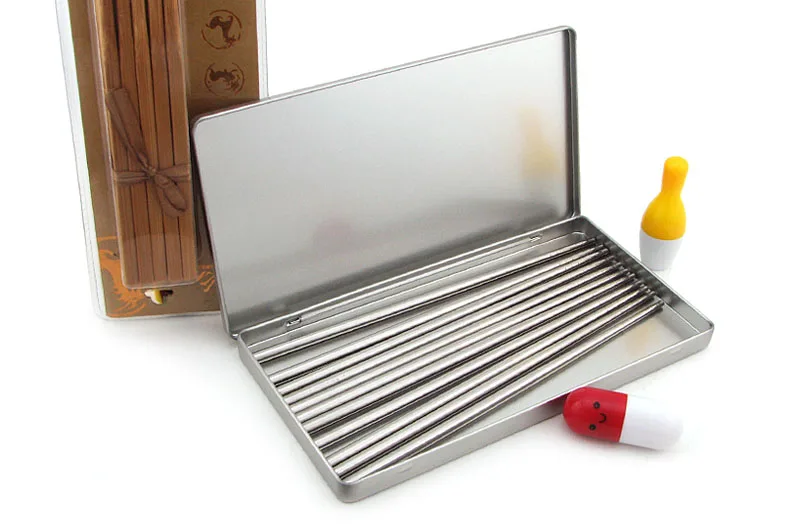 

1 PC Silver Rectangular Metal Tin Box Envelope Desktop Storage Tinplate Packaging