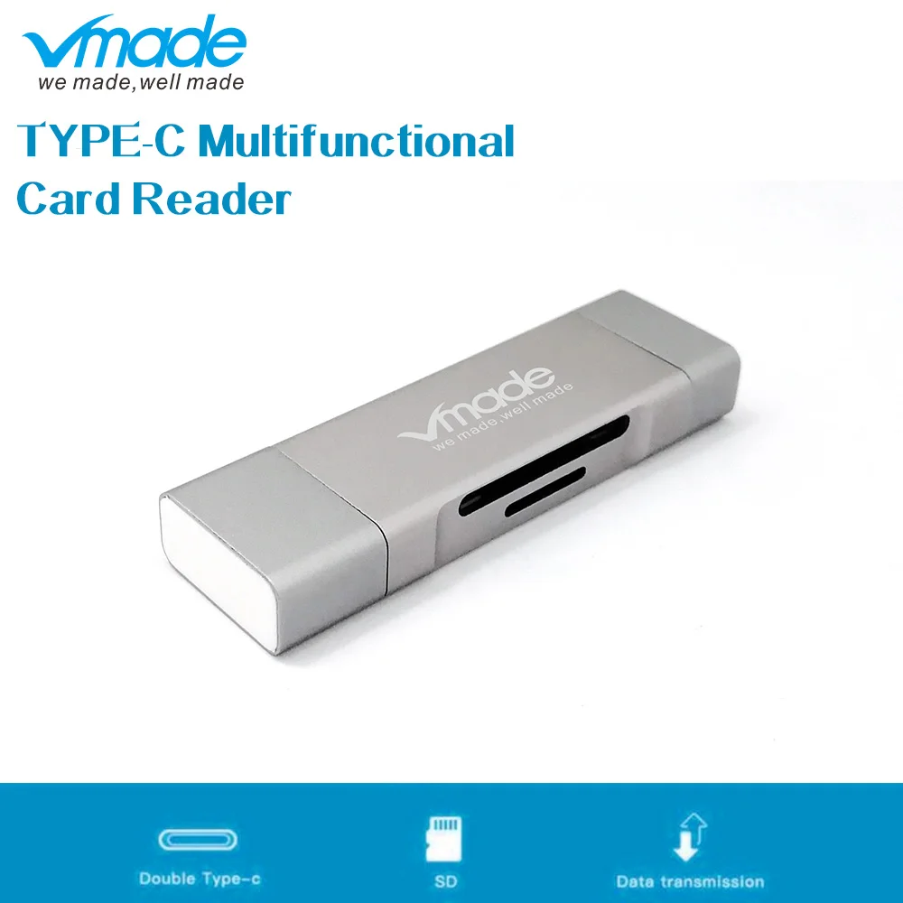 

Vmade Type-C USB-C HUB Multi-Function TF SD Card Reader Type-C Micro USB 2.0/USB 3.0 Mini Adapter for MacBook/MacBook Pro/Xiaomi