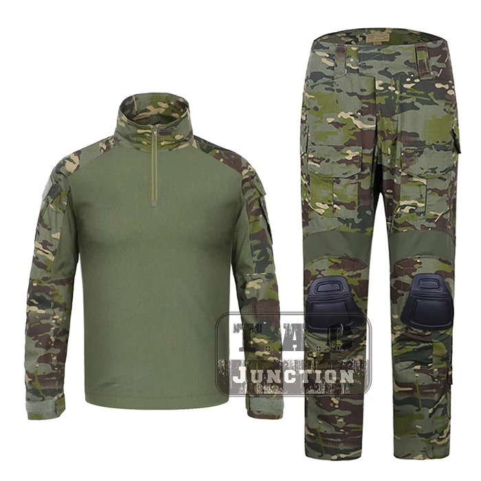 

Emerson G3 Combat Shirt & Pants Tops+Trousers w/ Knee Pads Set EmersonGear Tactical Military Hunting GEN3 Camouflage BDU Uniform