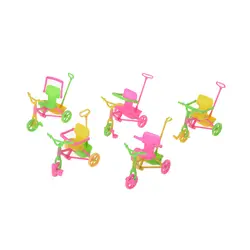 1 шт. детский трехколесный велосипед с ручка для Куклы для Детский подарок оптовая продажа разные цвета