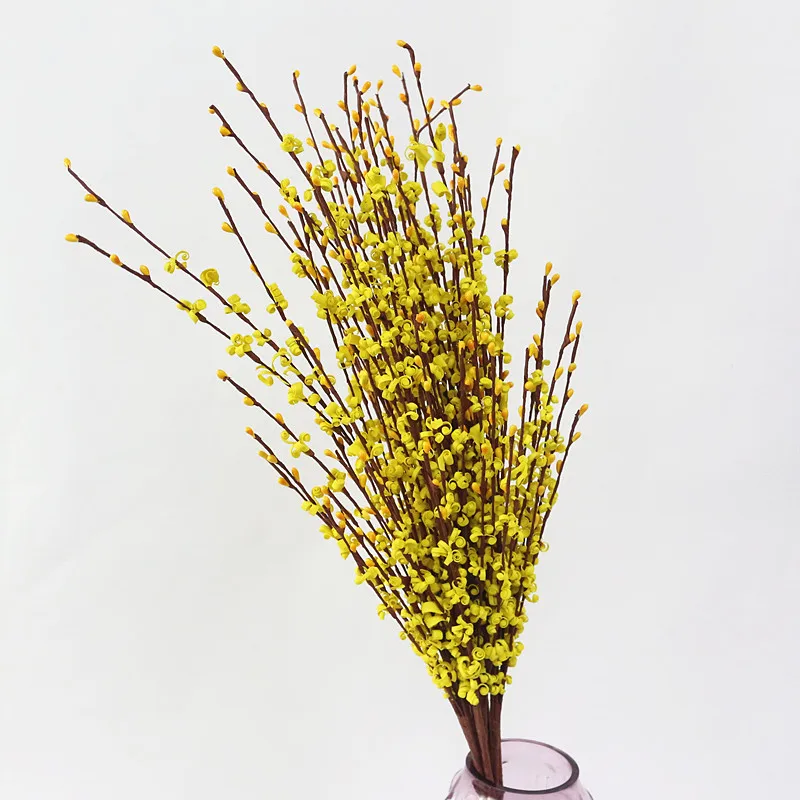 Flone Artificial Winter Jasmine Simulation Flower PE Plastic Flower Gypsophila Fake Flower Wedding Home Party Decor Art Flores (7)