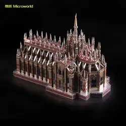 MMZ модель микромир 3D металлические головоломки Миланский собор Duomo di Milano сборка модели наборы DIY 3D лазерная резка головоломки игрушки для