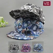 Взрослые аниме одна деталь 6 видов стилей регулируемый размер мультфильм Мода хип хоп бейсболки мультфильм характер шляпы и кепки