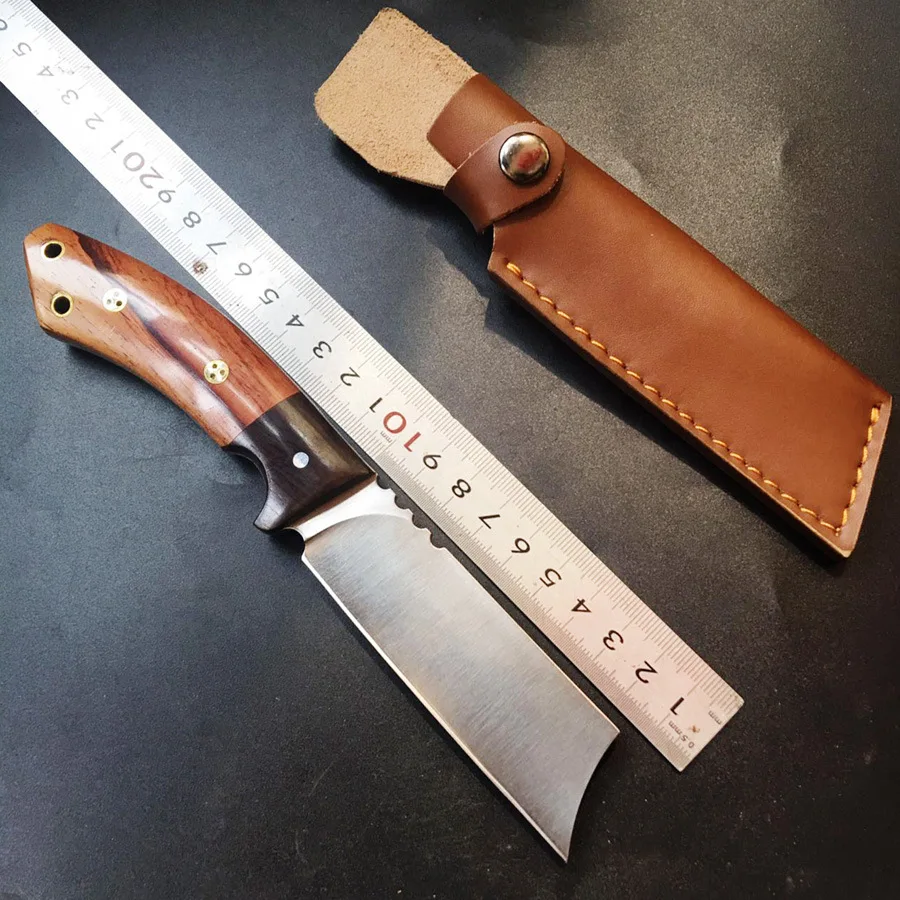 Hand made band sawtooth multi functional utility sharp knife wood