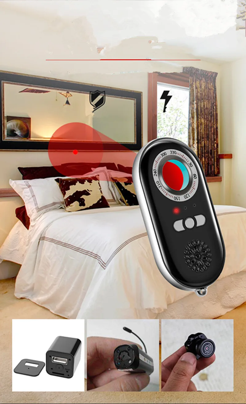Detector de Espião de Segurança de Privacidade Finder + Anti-roubo Dispositivo de Alarme para Viagens Pessoal Dispositivo Scanner Anti Escondido Bug Seguro K98 rf 11 Detector de espião de segurança de privacidade