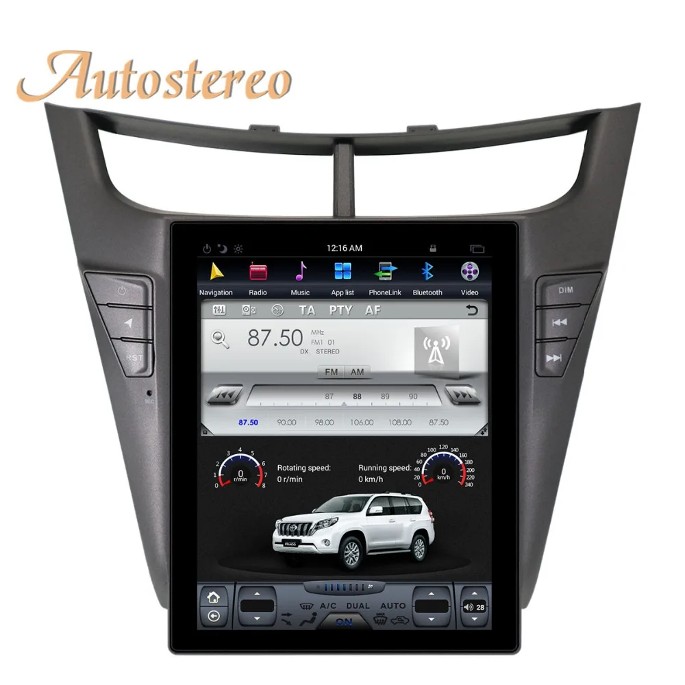 Sale Autostereo Android Tesla style Car GPS Navigation For CHEVROLET Sail 2015 2016 2017 2018 multimedia tape recorder no DVD player 1
