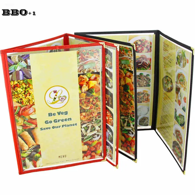 3 fold menu covers