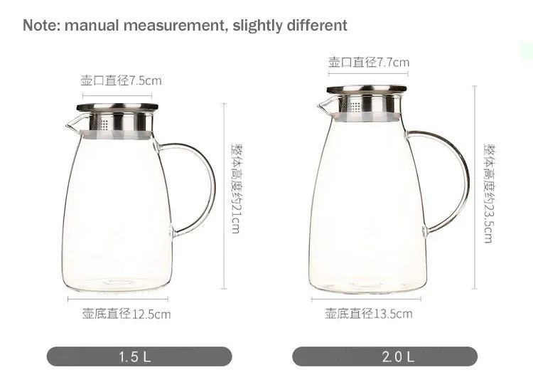 Высокое качество термостойкий холодостойкий стеклянный чайник может нагреваться чайник летний чайник Контейнер для сока кувшин