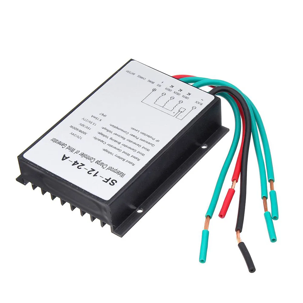 

Waterproof Led 300W 600W Wind Power Energy Saving Generator Accessories Regulator Electrical Charge Controller 12V 24V