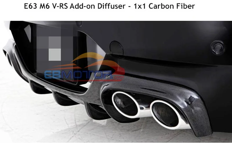 V Look 3K диффузор заднего бампера из настоящего углеродного волокна для BMW E63 E64 M6 2DR 2007-2010 B224