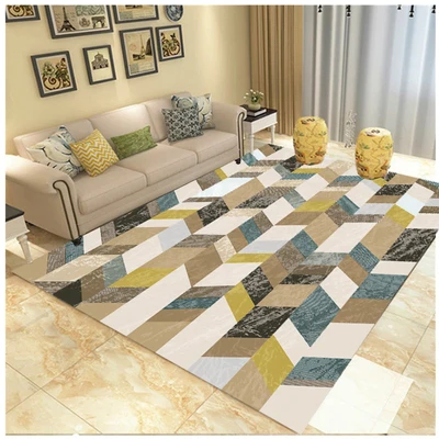 

Nordic Style Simple Soft Polyester Carpets For Living Room Bedroom Rugs Home Carpet Delicate Area Rug Floor Door Mat Fashion Rug