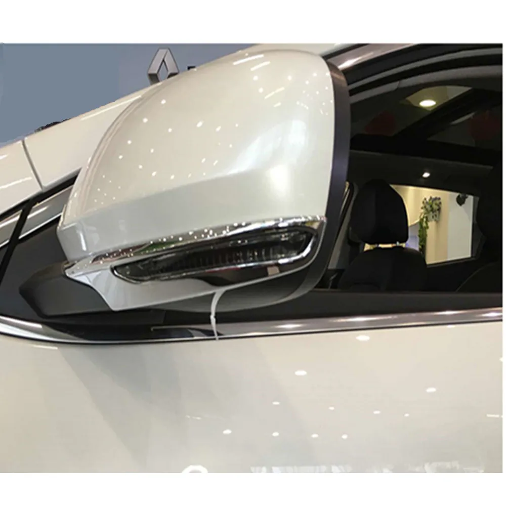 Чехлы для автомобильных зеркал Renault Kadjar 2016 2017 хромированная отделка из АБС