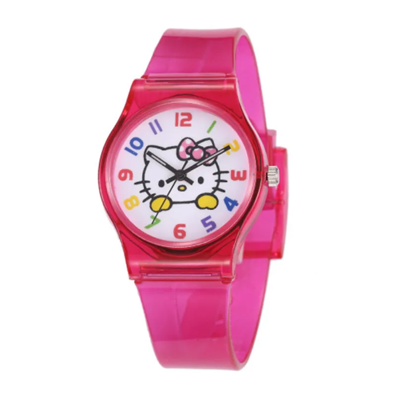 Детские часы Hello Kitty детские Мультяшные наручные Силиконовые Модные Аналоговые