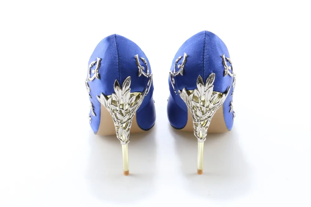 Deification/популярные женские туфли-лодочки с металлическим украшением; Ayakkabi; роскошная дизайнерская обувь с острым носком без застежки; обувь для вечеринки; свадебные туфли на высоком каблуке