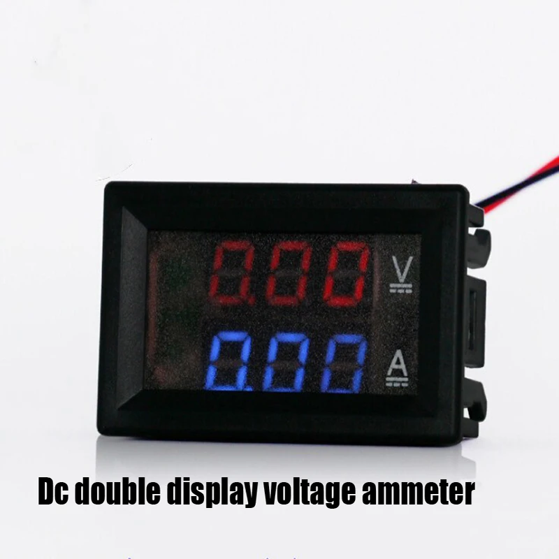 

DC 0-100V 10A 50A 100A Red Blue Double LED Digital Voltmeter Ammeter Dual Display Voltage Detector Current Meter Panel 0.28
