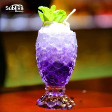 Креативная форма ананаса, Хрустальный Бокал для вина, коктейльное стекло, рыбий хвост, дизайн, чашка для сока мартини, 210 мл, изысканная барная посуда, бокал для вина