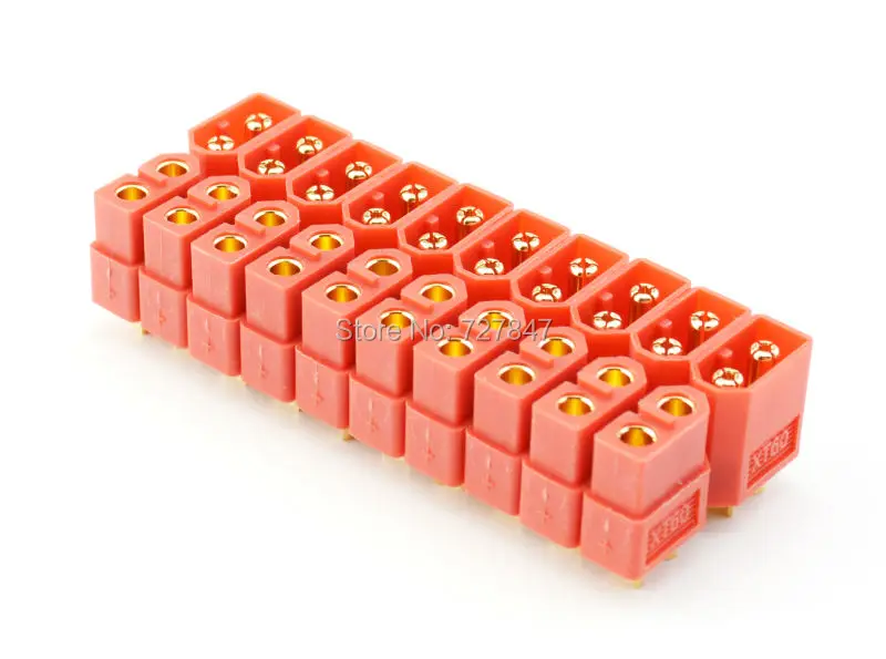 

10pair /lot Red Color XT60 Connector plug Male / Female for Battery quadcopter multicopter