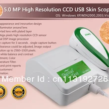 DHL горячей продажи CE NEW 5.0 м Пиксели высокое Разрешение USB анализатора кожи и волос анализа skinscope hairscope