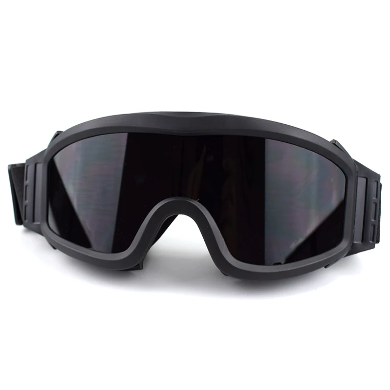 USMC Пейнтбол Aisoft Шестерни Спорт Тактический очки 3 объектива Охота Стрельба Открытый Защита глаз солнцезащитные очки ветрозащитный очки