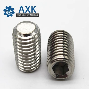 

10/50pcs M2 M2.5 M3 M4 M5 M6 M8 DIN916 A2-70 304 stainless steel Hex Hexagon Socket Allen Cup Point Grub Screw Set Bolt