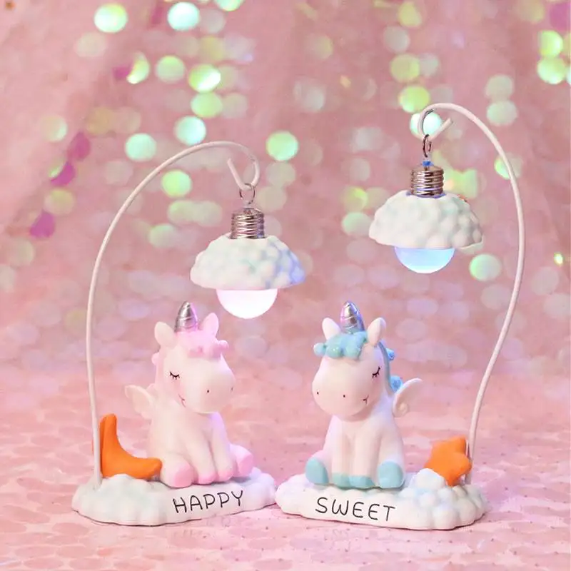 

Smuxi LED Night Light Unicorn-shape LED Bedside Lamp for Children Gift Bedroom Decor Emergency Desktop Wall Night Lamp