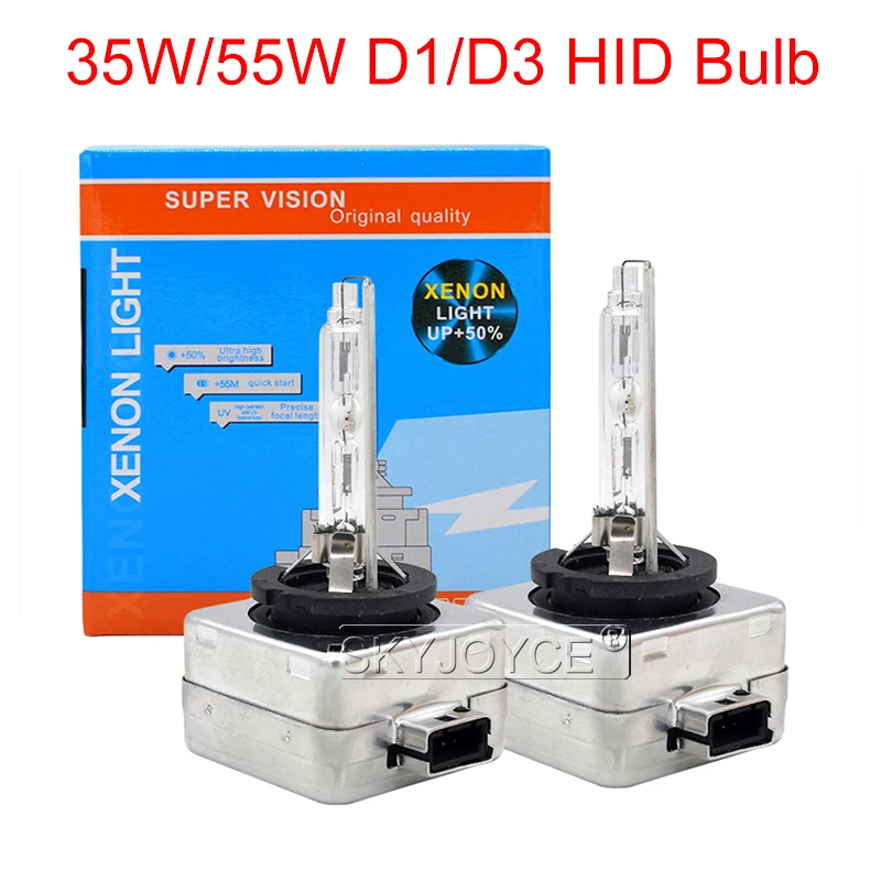 SKYJOYCE Original 35W Xenon D1S HID Bulb 55W D1S 6000K D1R D3R 4300K 8000K D3S 5000K Car Headlight Bulb For D1S D3S Xenon Kit (13)