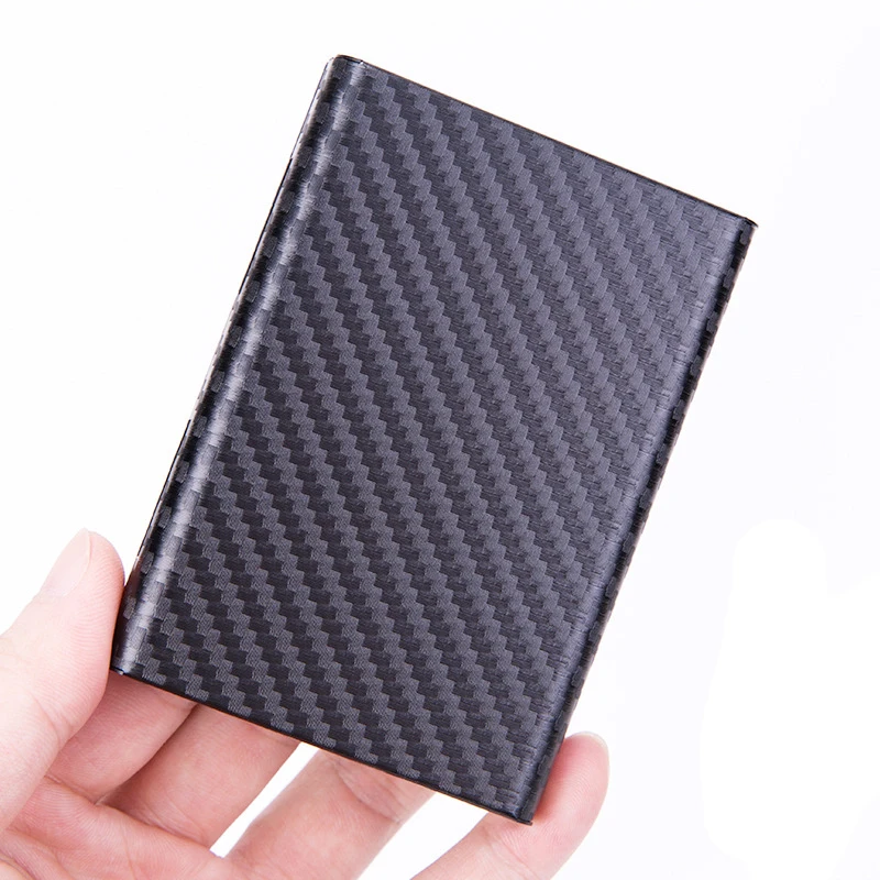 

2019 New Card Holder Super Light Carbon Fiber Name ID Credit Card Holder Business Card Case Organizer For Men