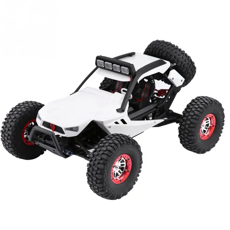 Белый Wltoys 12429 2,4 ГГц 4WD 1/12 масштаб Электрический RC гусеничный автомобиль с светодиодный свет - Цвет: Белый