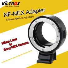 Viltrox NF-NEX Lentille Adaptateur w/Trépied Bague D’ouverture pour Nikon F AF-S AI G Lens pour Sony NEX E Caméra A7 A7R NEX 7 6 5 3