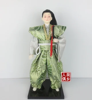 

30CM Japanese samurai doll, men's ornamental handicraft, Japanese style decoration, doll adornmen statue home decoration wedding