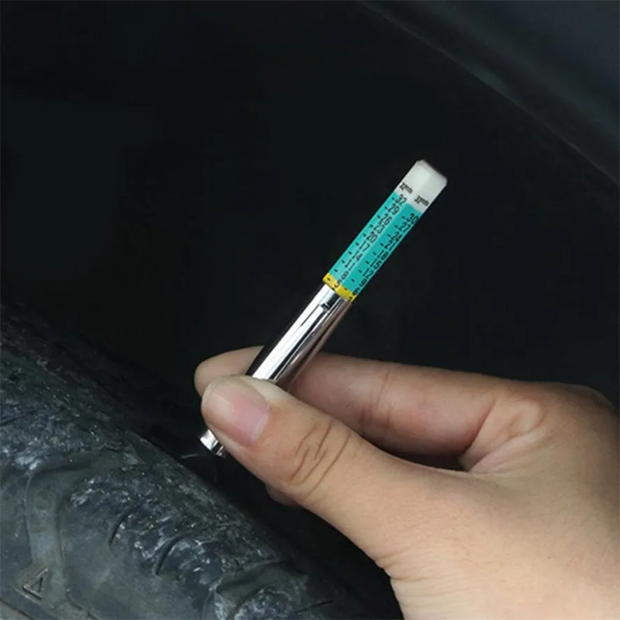 

New 1pc Car Tire Depth Gauge Tester Color Tyre Tread Metric Gage Motors Measures Tool Tire accessories tool