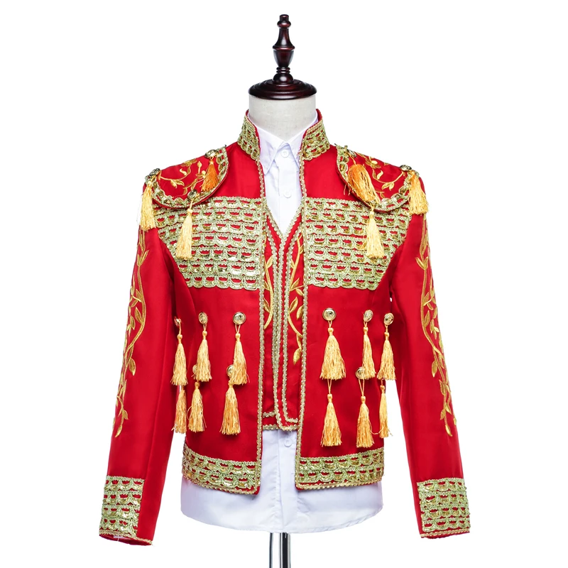 Hand Made 2016 Long Sleeves Men's Court Suits Costumes