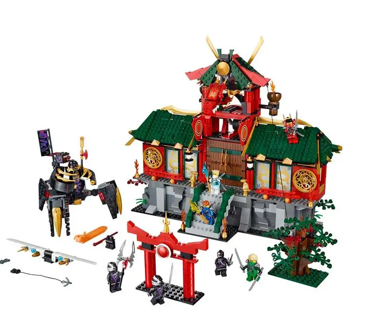 

1223pcs New Battle for Ninja City Temple Base Glider Model Building Blocks Classic Assemble Toy Bricks