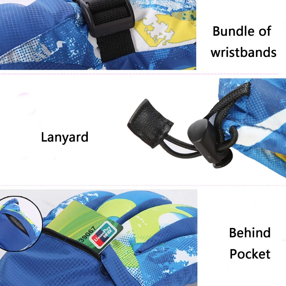 Ski Gloves Windproof Waterproof Winter Warm Gloves Motorcycle Snowboard