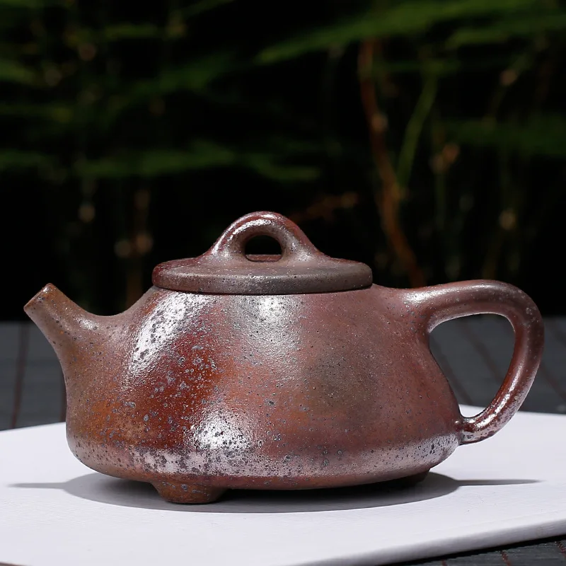 Чайник из фиолетовой глины дрова камень совок чайник горшок Исин Purply Глина для