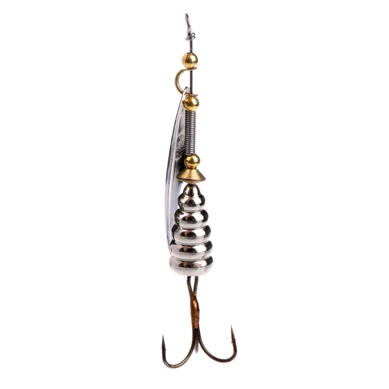 

8.7cm 10g Hard Metal Fishing Lure Spinner Bait Spoon Tackle Bass Crankbait Hooks