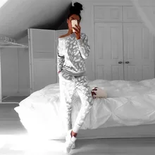 Perimedes женский спортивный костюм с длинным рукавом, спортивный костюм, топ и штаны, комплект спортивной одежды, шорты, костюм, комплект, женский элегантный спортивный костюм# g35