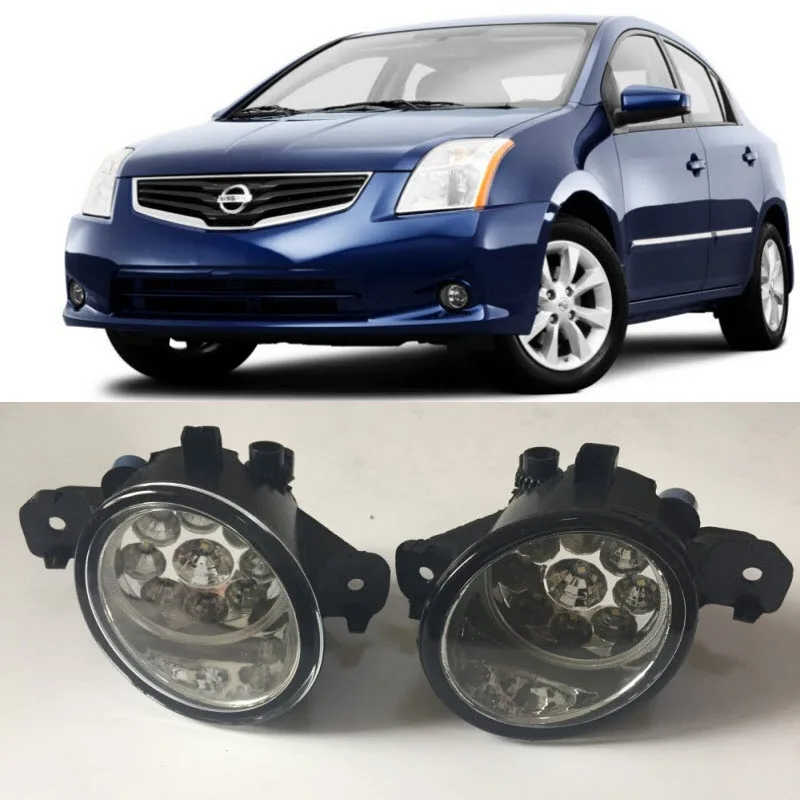 For Nissan Sentra 2004 2012 9 Pieces Leds Fog Lights H11 H8 12V 55W