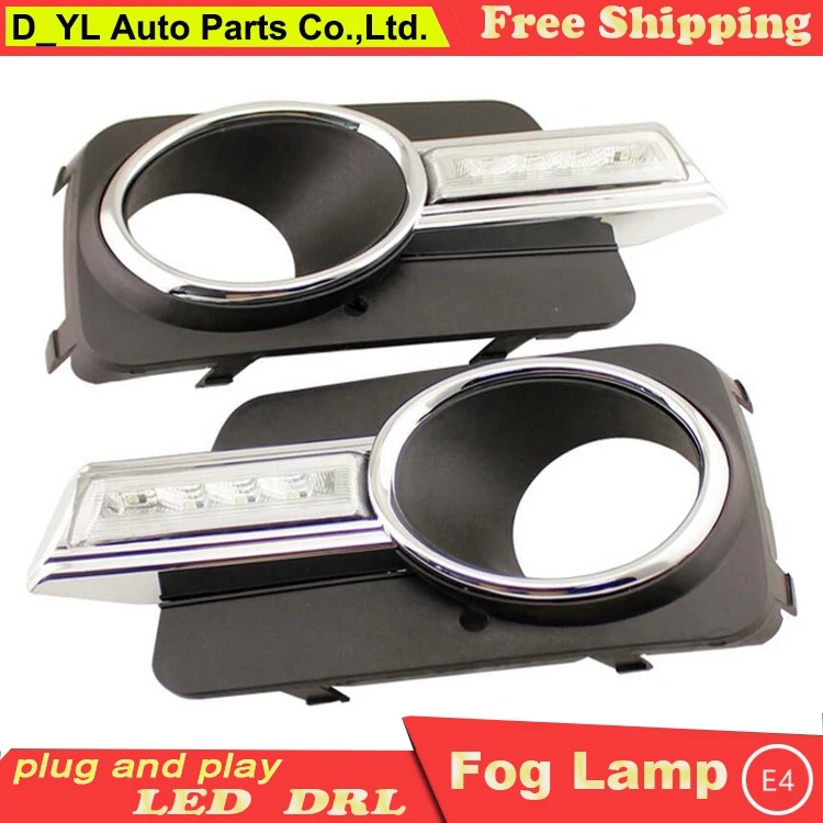 Car Styling Daytime Running Lights for VW Tiguan LED DRL 2010 2012