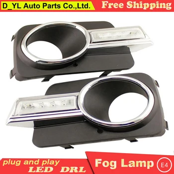 

Car Styling Daytime Running Lights for VW Tiguan LED DRL 2010-2012 Tiguan LED Fog Light Front Lamp Automobile Accessories.