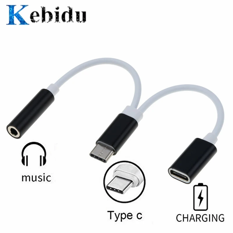 Kebidu Mini USB Type C аудио зарядный адаптер 3 5 мм разъем для наушников типа папа мама с