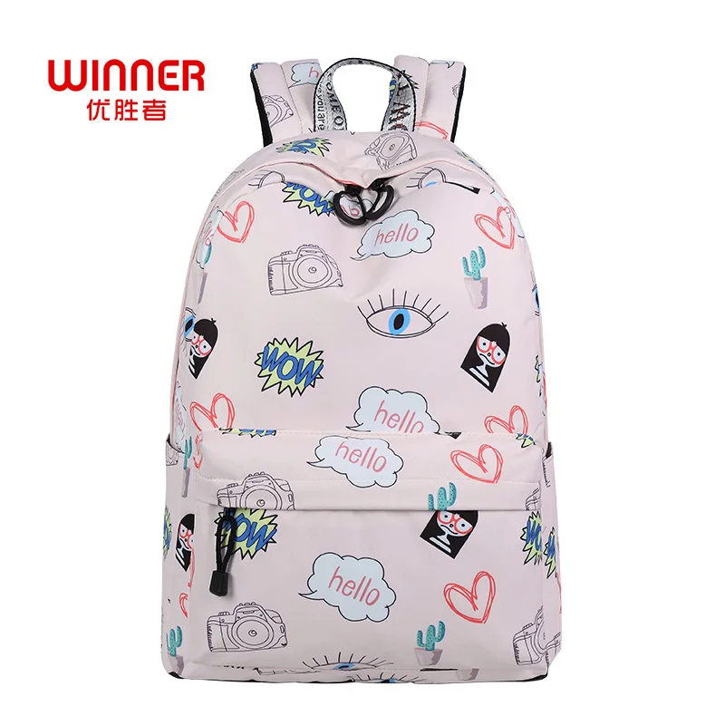 

WINNER Brand Large Fashion Waterproof Laptop Backpack Women School Backpacks Girls Print Schoolbag Female Mochila Bolsa Feminina