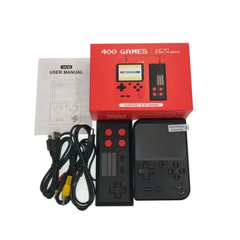 

DHL 20pcs/lot Retro games 3.0inch 8 bit Built-in 400 classic Games Support AV support 2 players Portable Game Consoles