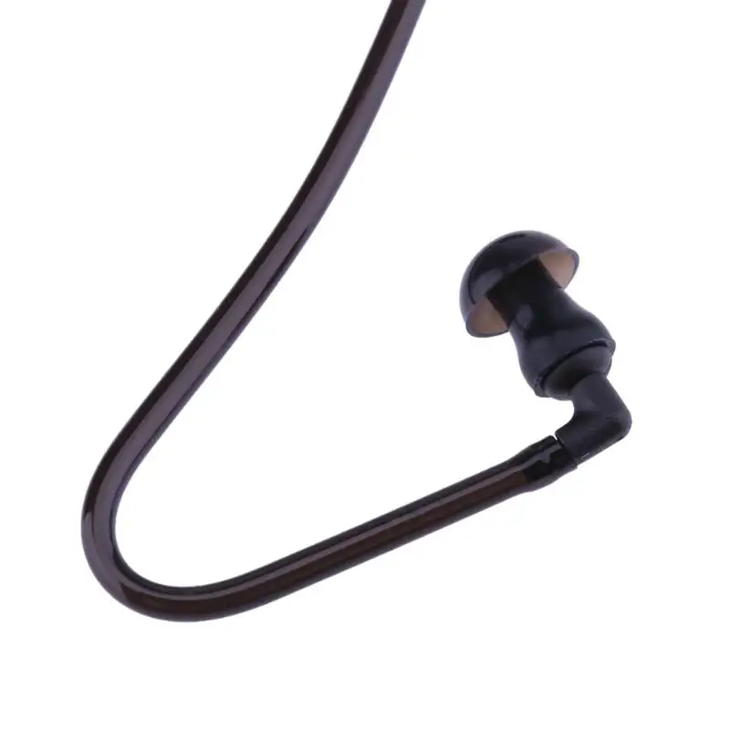 Один прослушивания 3,5 мм наушники спиральные кабели моно функция динамик в ухо стерео гарнитура только для прослушивания