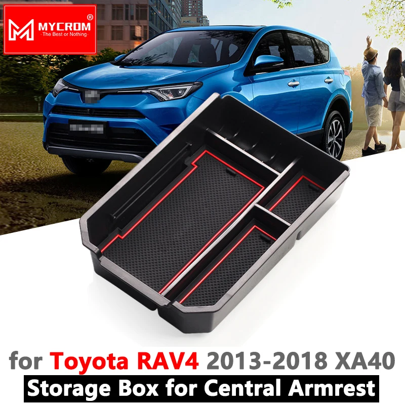 

Armrest Box Storage for Toyota RAV4 2013 2014 2015 2016 2017 2018 XA40 40 RAV 4 Stowing Tidying Car Organizer Accessories