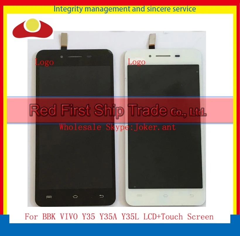 

High Quality 5.0" For BBK VIVO Y35 Y35A Y35L Lcd Display Touch Screen Digitizer Sensor Assembly Complete Black White+Tracking