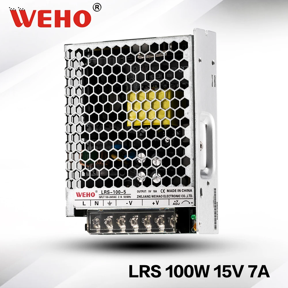 

(LRS-100-15) new design 30mm ultra thin SMPS 100w 15v 7a switch power supply