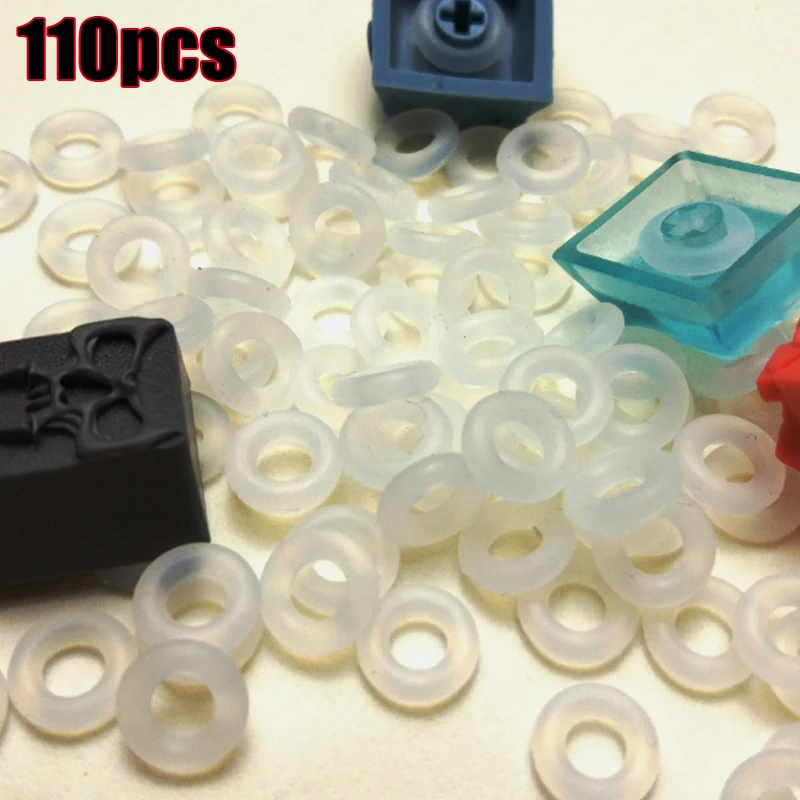 

110pcs O-Ring Switch Dampeners For Cherry MX Mechanical Keyboard Dampers Keycaps