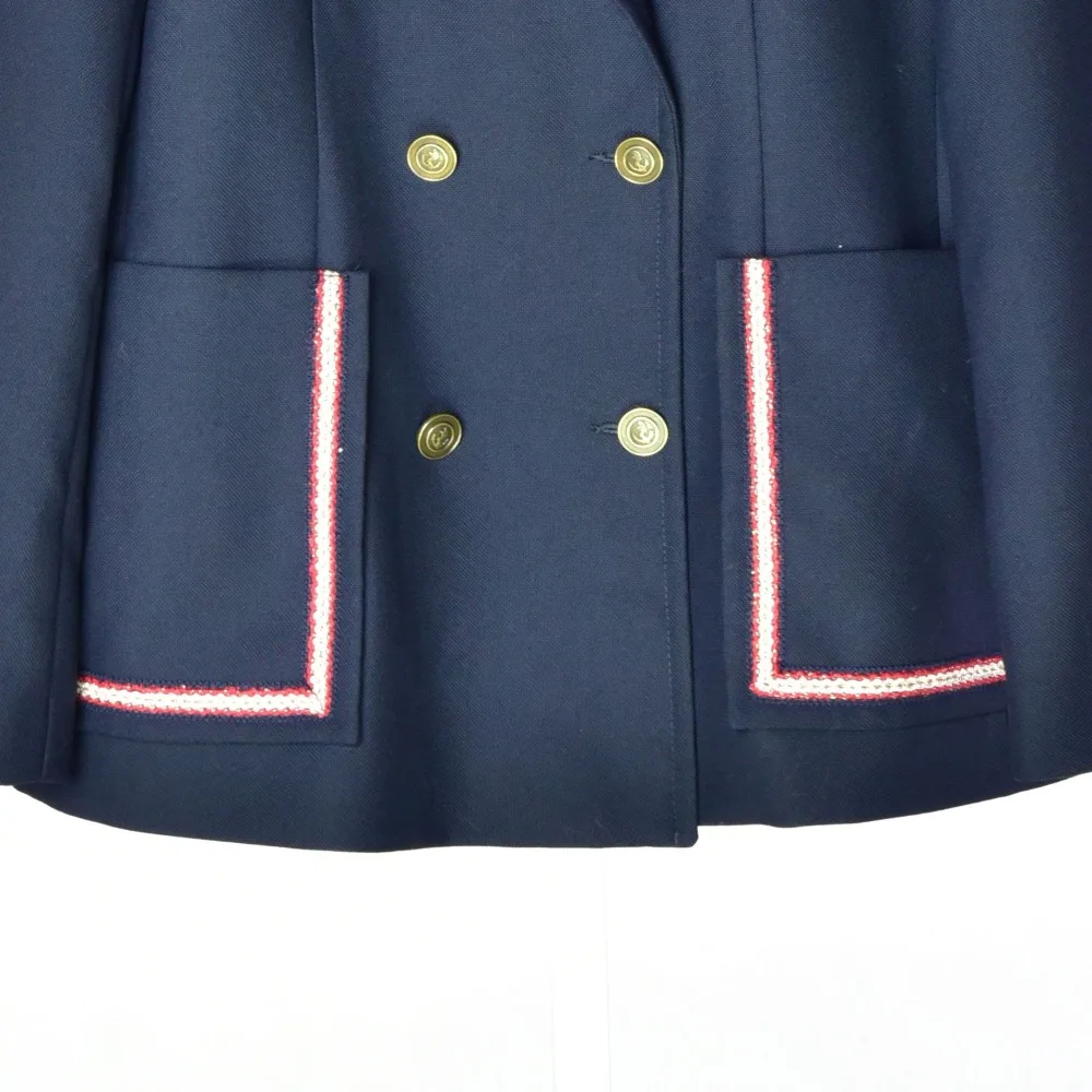 Women's high quality double-breasted pockets blazer coat New 2019 spring autumn casual women's blazer jackets A262
